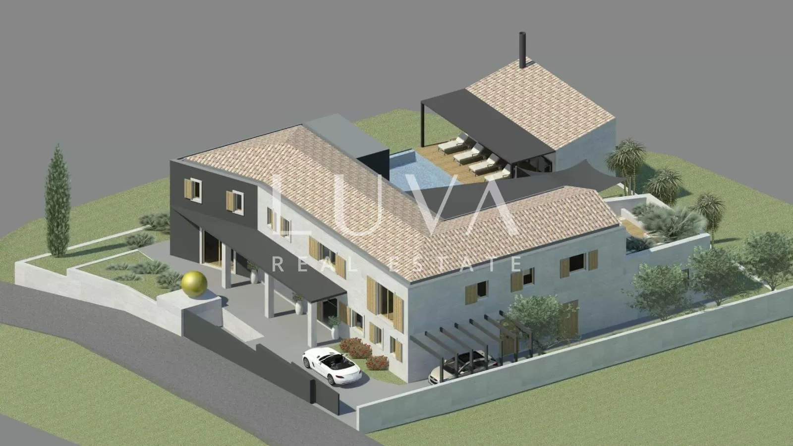 Istrien, Buje, 3906 m² baugrundstück für Villenbau zu verkaufen